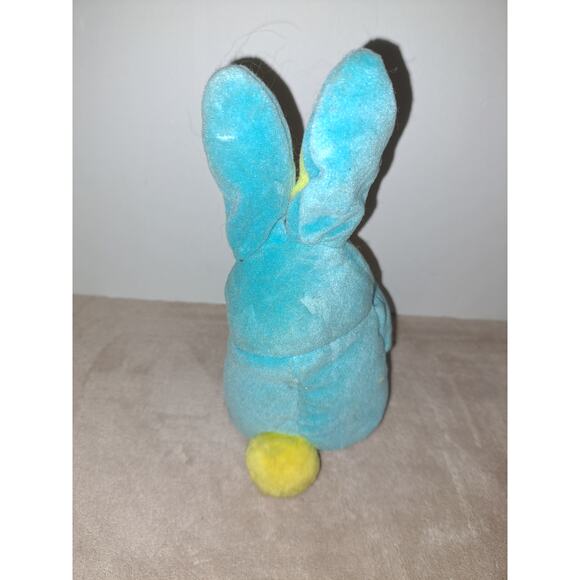 Vtg 1988 ZIGGY Blue Easter Bunny W Removable Plastic Easter Egg Collectible - Picture 3 of 5